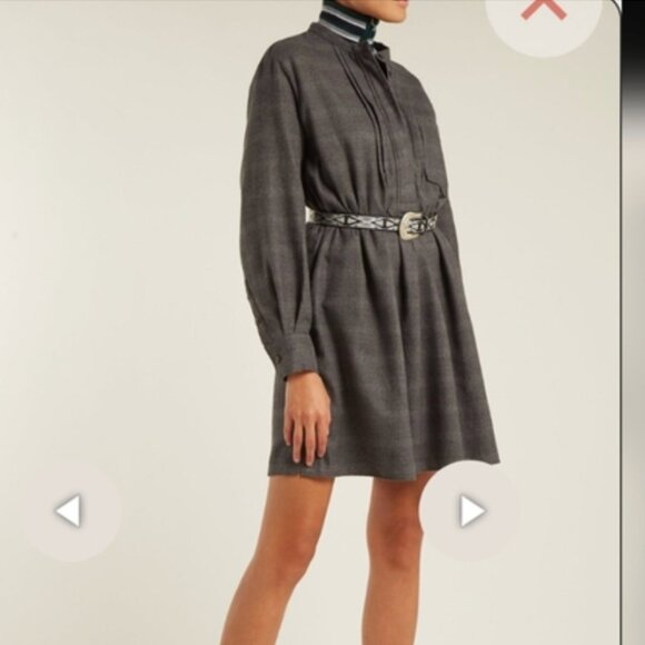 Isabel Etoile Marant Gray Long-Sleeve Tunic Dress - Picture 1 of 5